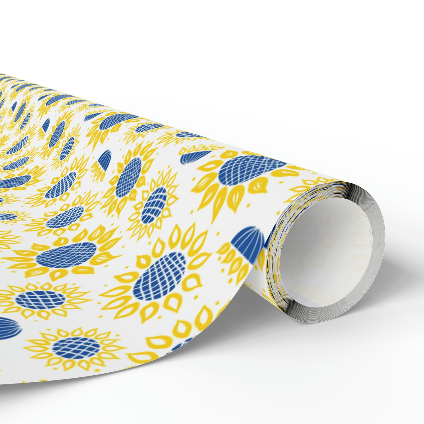 Ukranian Sunflowers Spring Print Holiday Gift Wrap Paper - Glossy Or Matte