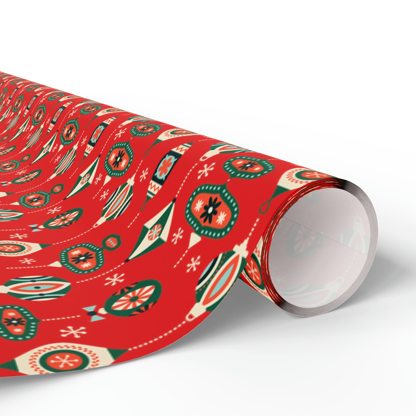 Atomic Retro Christmas Ornaments Atomic Retro Style Christmas Holiday Gift Wrap Paper - Glossy Or Matte