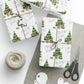 Christmas Wishes Christmas Tree With Presents Mid Century Retro Christmas Print Holiday Gift Wrap Paper - Glossy Or Matte