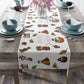 Soup Season Mushroom Pumpkin Fall Autumn Decor Polyester Table Runner