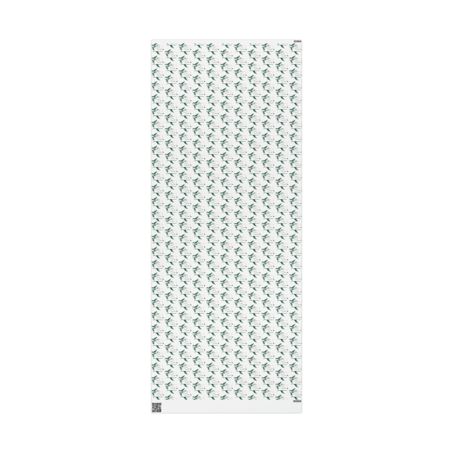 Season's Greetings Pine Mid Century Retro Christmas Print Holiday Gift Wrap Paper - Glossy Or Matte