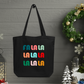 Fa La La La Christmas Eco Cotton Tote Bag