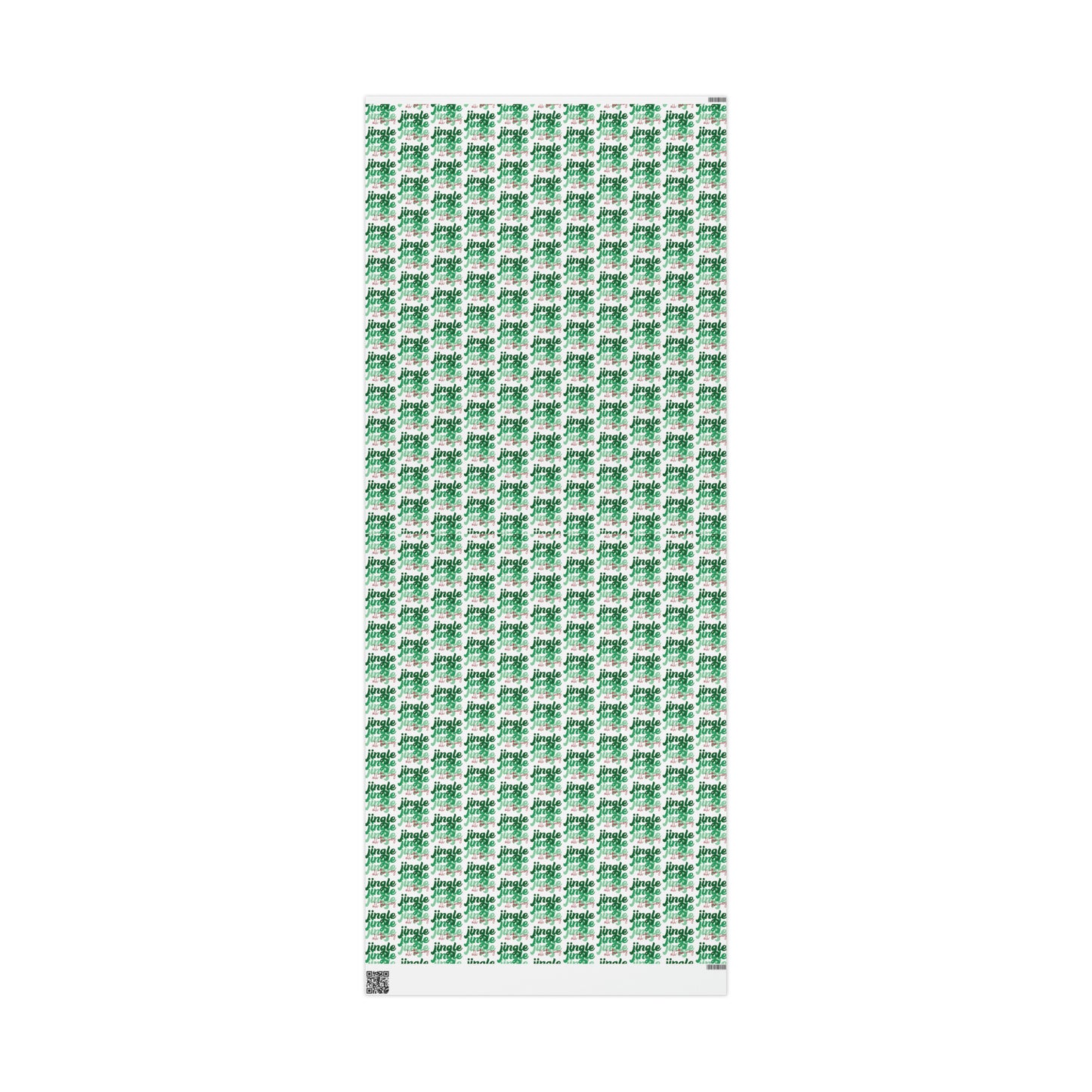 Jingle Jingle Jingle All The Way Retro Style Christmas Print Holiday Gift Wrap Paper - Glossy Or Matte