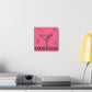 Martini Cocktails Mid Century Retro Design Pink Canvas Gallery Wrap