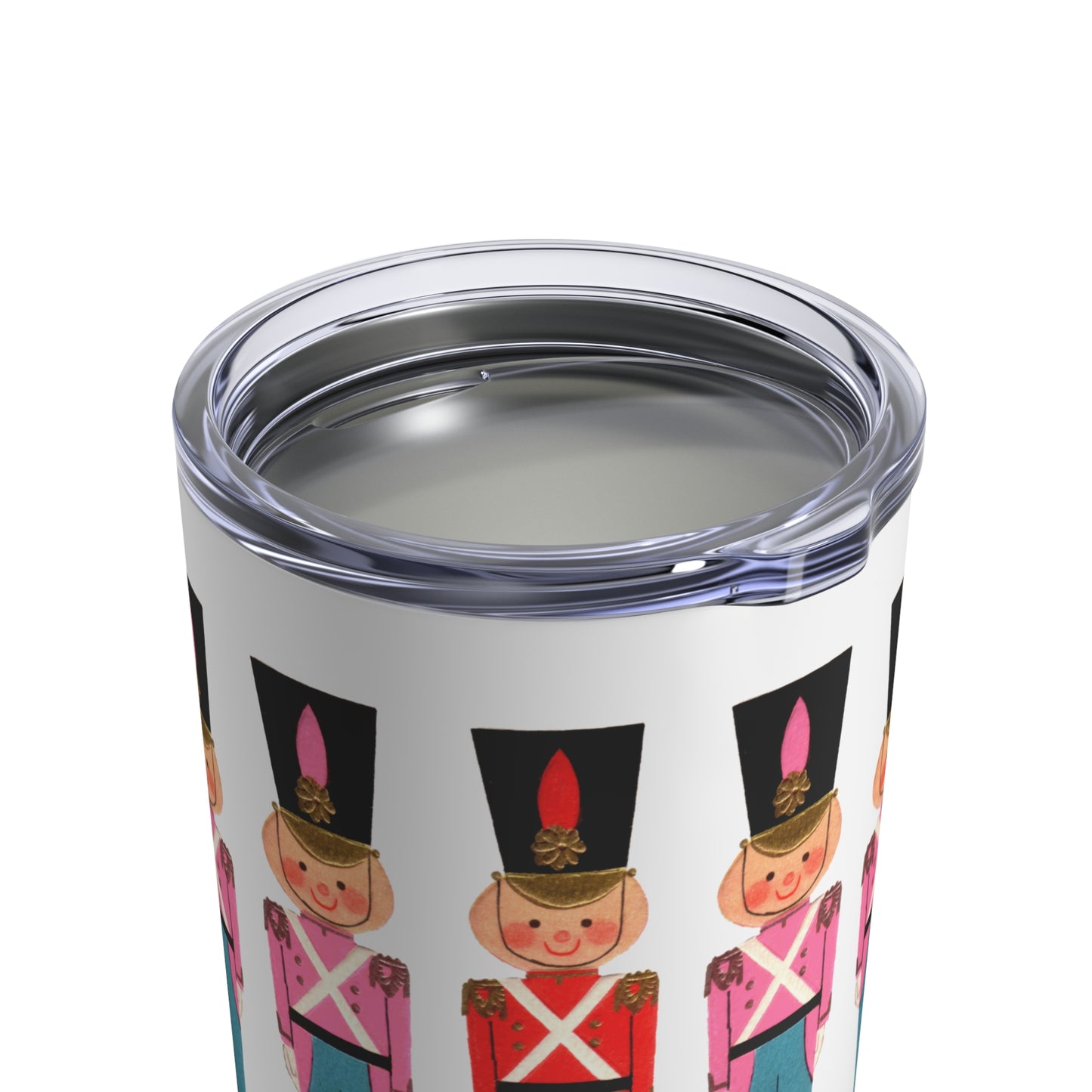 Christmas Toy Soldiers Retro Mid Century Christmas Print Stainless Steel Tumbler 10oz