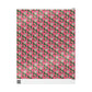 Christmas Kitten In Stocking Pink Mid Century Retro Christmas Print Holiday Gift Wrap Paper - Glossy Or Matte