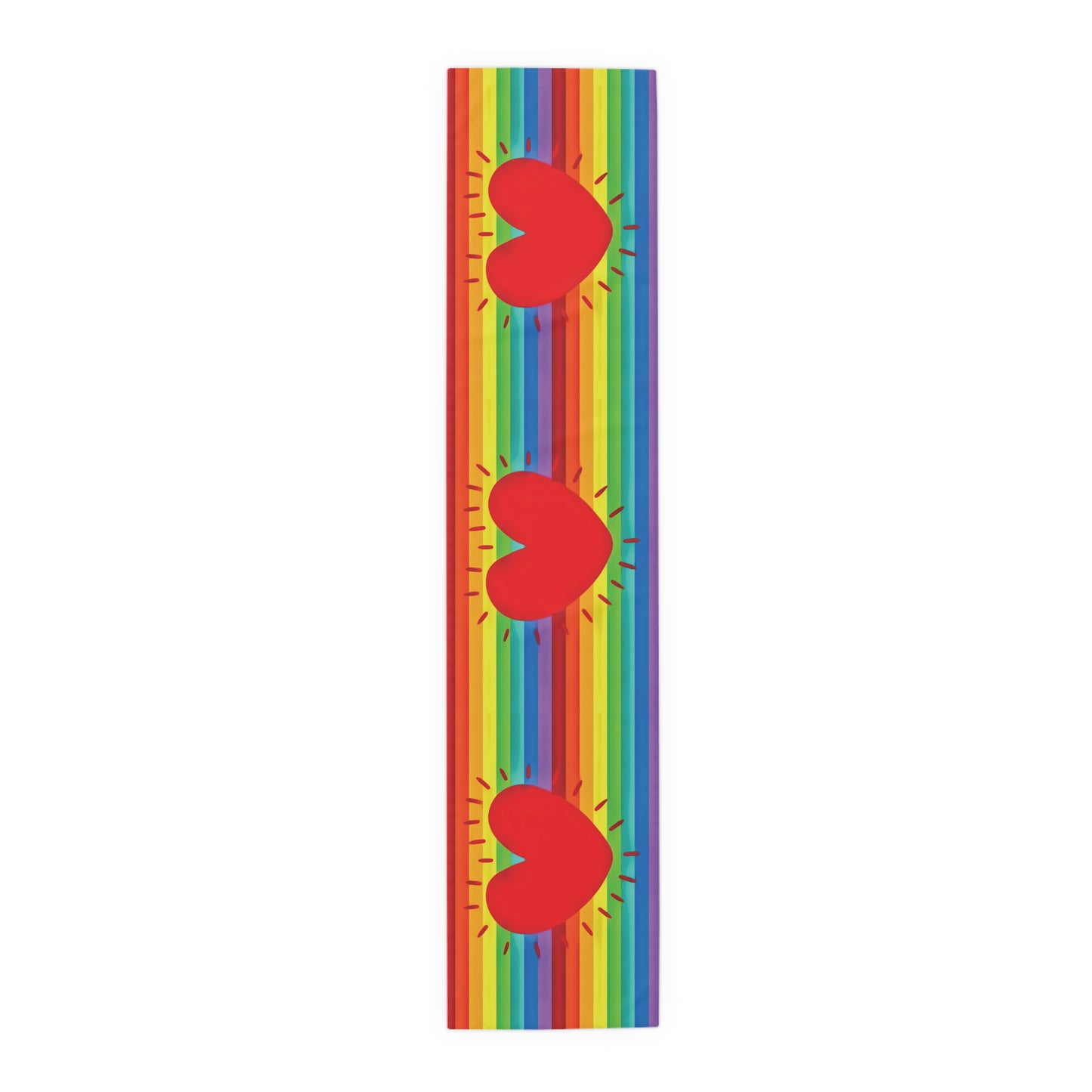 Rainbow Love Pride Cotton Poly Table Runner