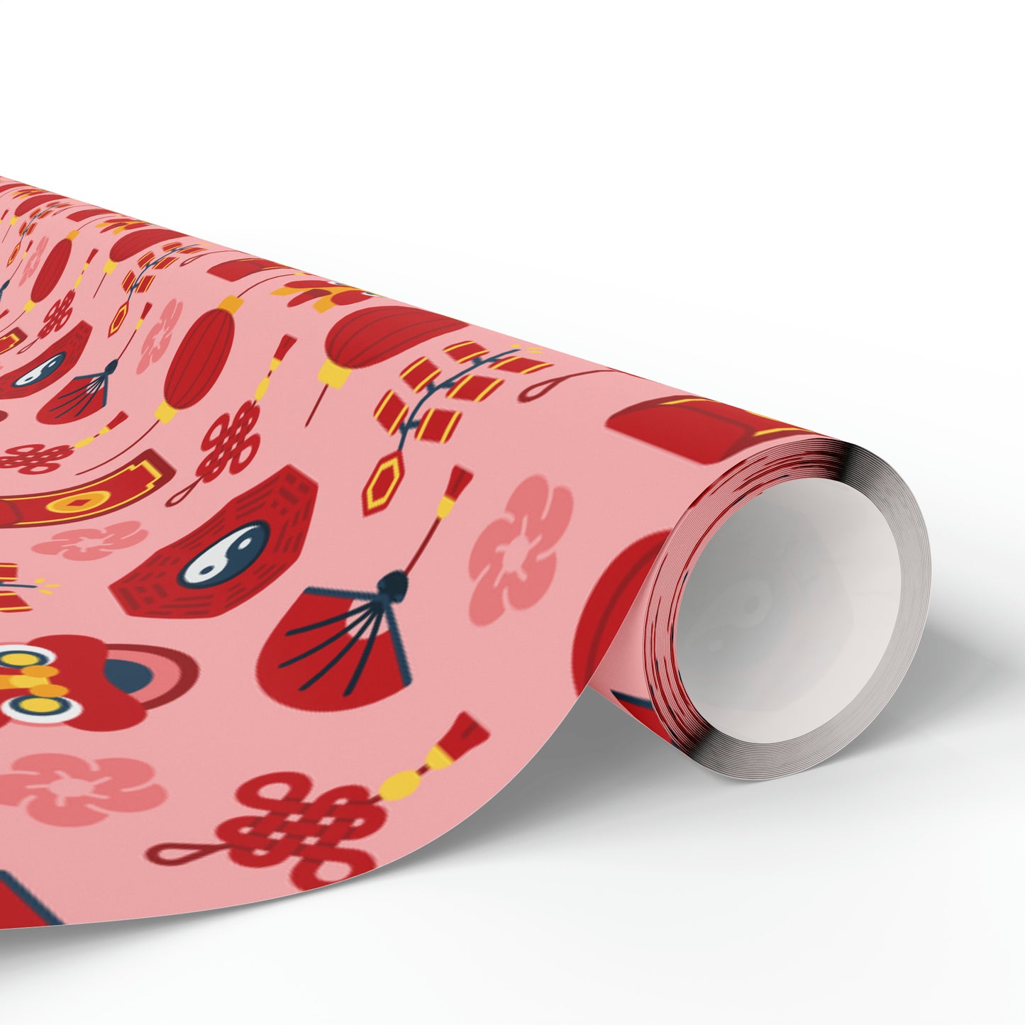 Lunar New Year Of The Dragon Spring Festival Holiday Gift Wrap Paper - Glossy Or Matte