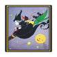 Witch Black Cats Boomride Retro Halloween Print Canvas Gallery Wrap