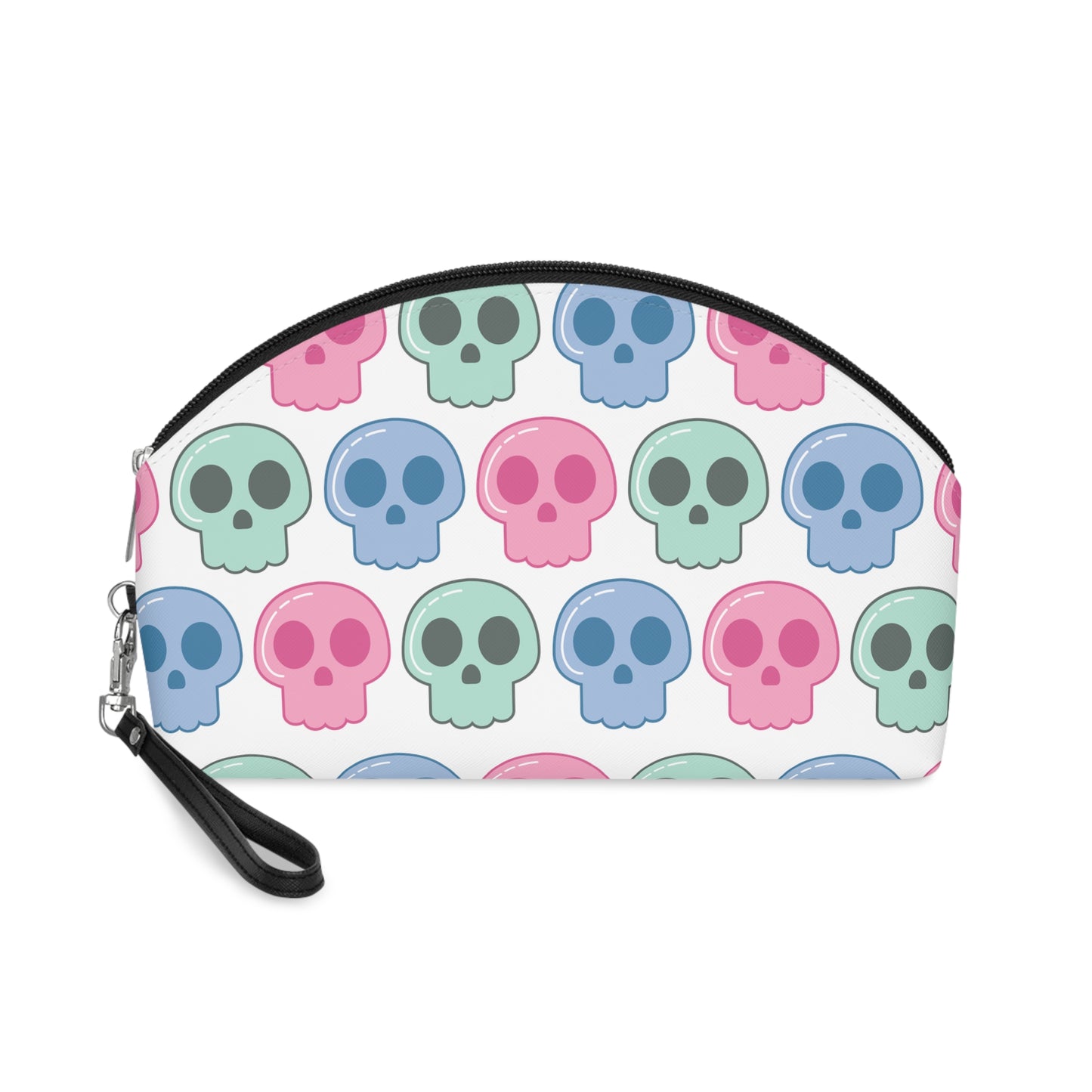 Pastel Skulls Halloween Travel Cosmetic Makeup Bag