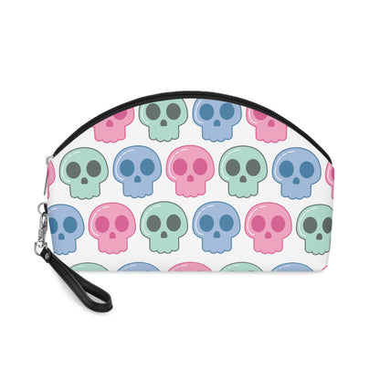 Pastel Skulls Halloween Travel Cosmetic Makeup Bag