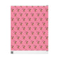 Christmas Wishes Reindeer With Candy Cane Pink Mid Century Retro Christmas Print Holiday Gift Wrap Paper - Glossy Or Matte