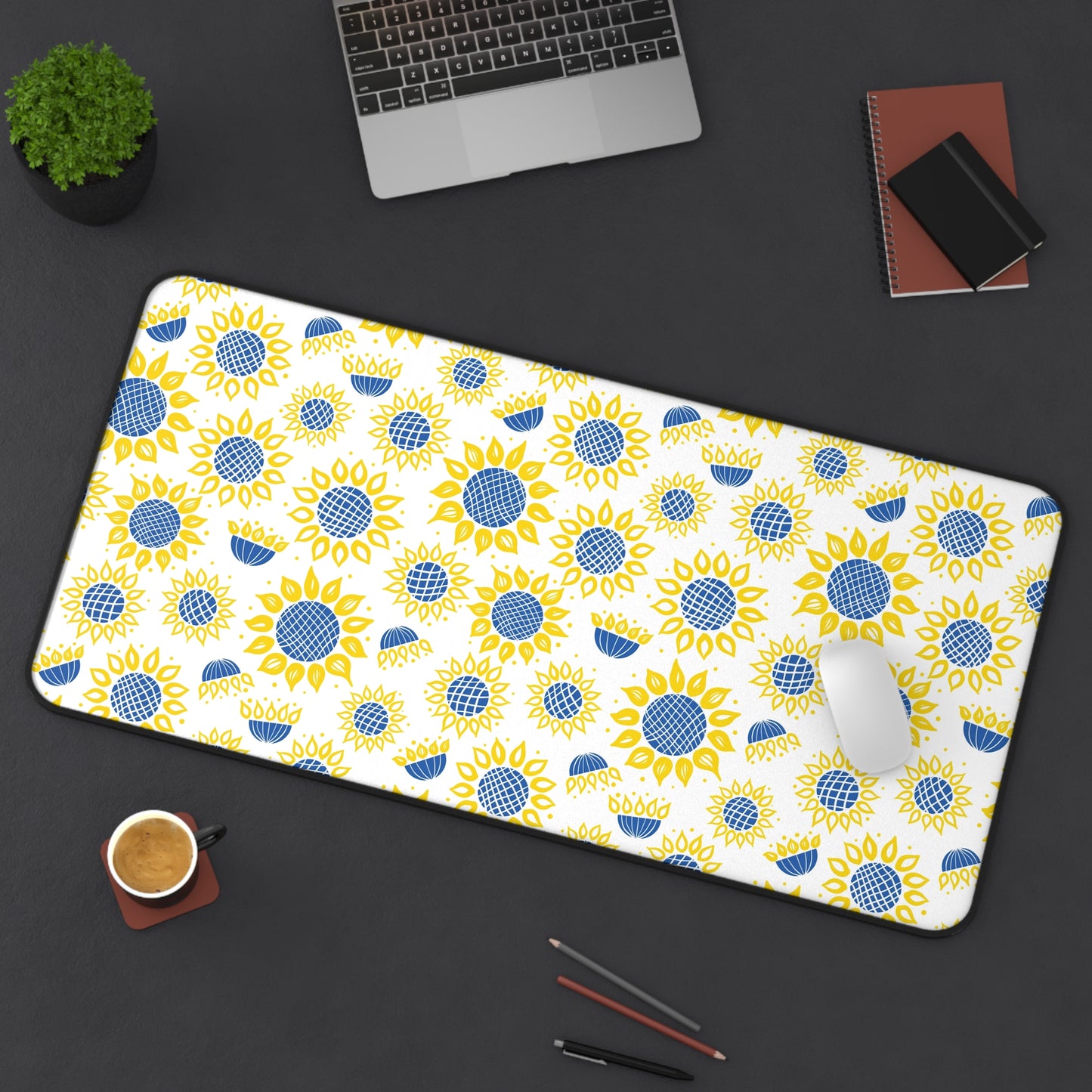 Ukranian Sunflowers Desk Mat - 3 size options