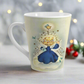 Christmas Angel On Cloud Star With Bluebirds Vintage Christmas Latte Coffee Mug