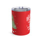 Merry Everything And Happy Always Cute Christmas Tree Retro Style Christmas Stainless Steel Tumbler 10oz