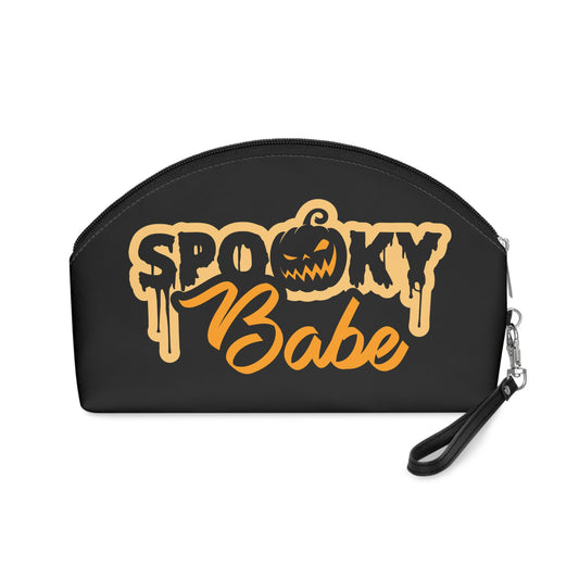 Spooky Babe Black Halloween Travel Cosmetic Makeup Bag