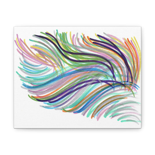 Space Feather Caden Caraco Canvas Gallery Wrap