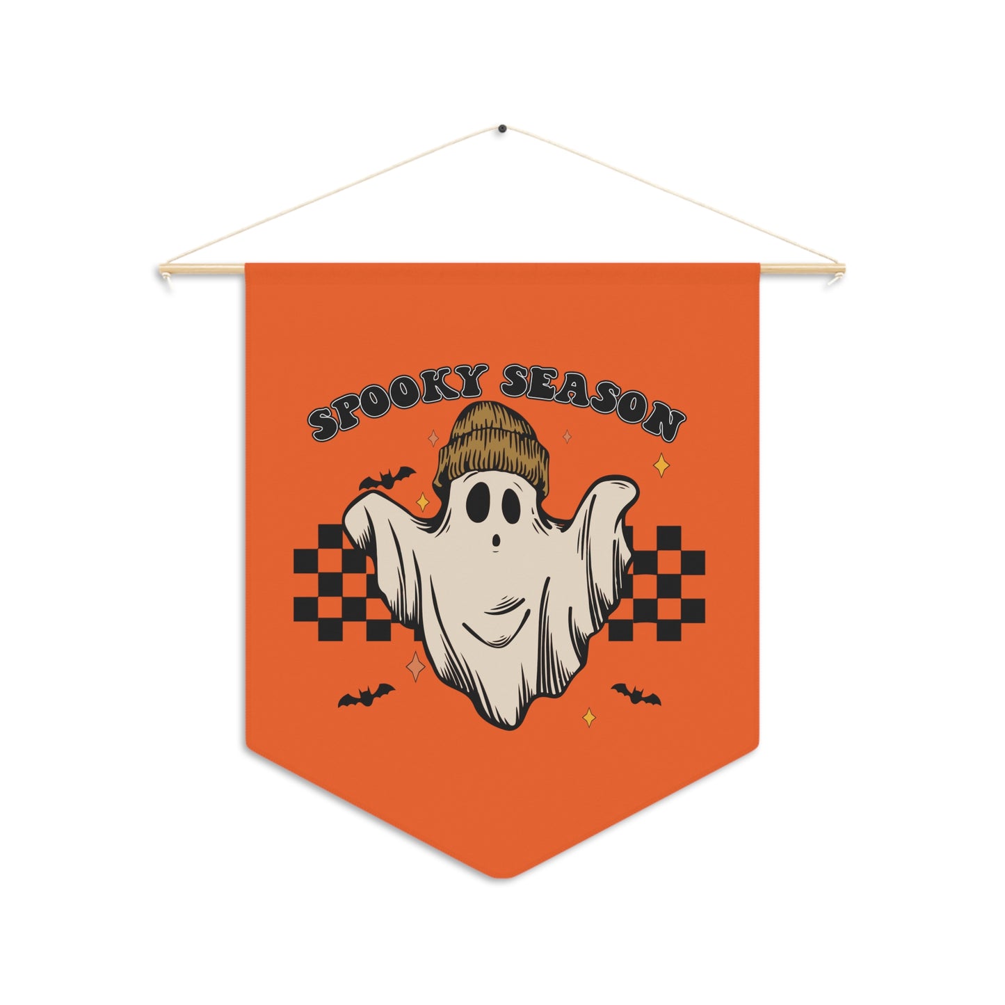 Spooky Season Halloween Ghost Wall Hanging Banner Flag