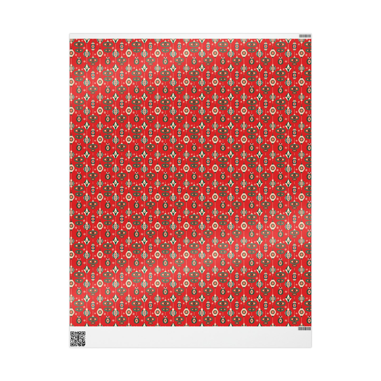 Atomic Retro Christmas Ornaments Atomic Retro Style Christmas Holiday Gift Wrap Paper - Glossy Or Matte