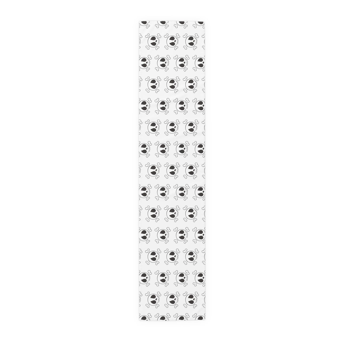 Cute Skulls Halloween Print Cotton Poly Table Runner