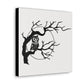 Retro Owl In Tree Retro Halloween Print Canvas Gallery Wraps