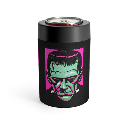 Frankenstein Monster Retro Halloween Print Stainless Steel Can Holder