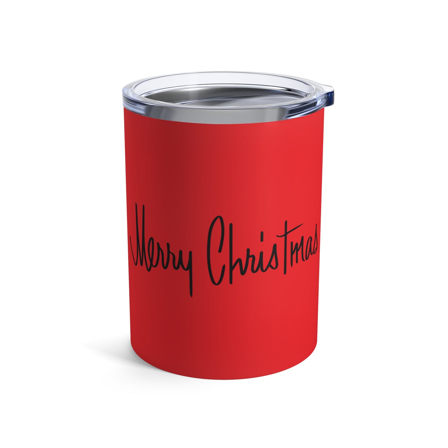 Merry Christmas Red Mid Century Retro Christmas Stainless Steel Tumbler 10oz