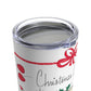 Christmas Cocktails Mid Century Retro Christmas Print Stainless Steel Tumbler 20oz