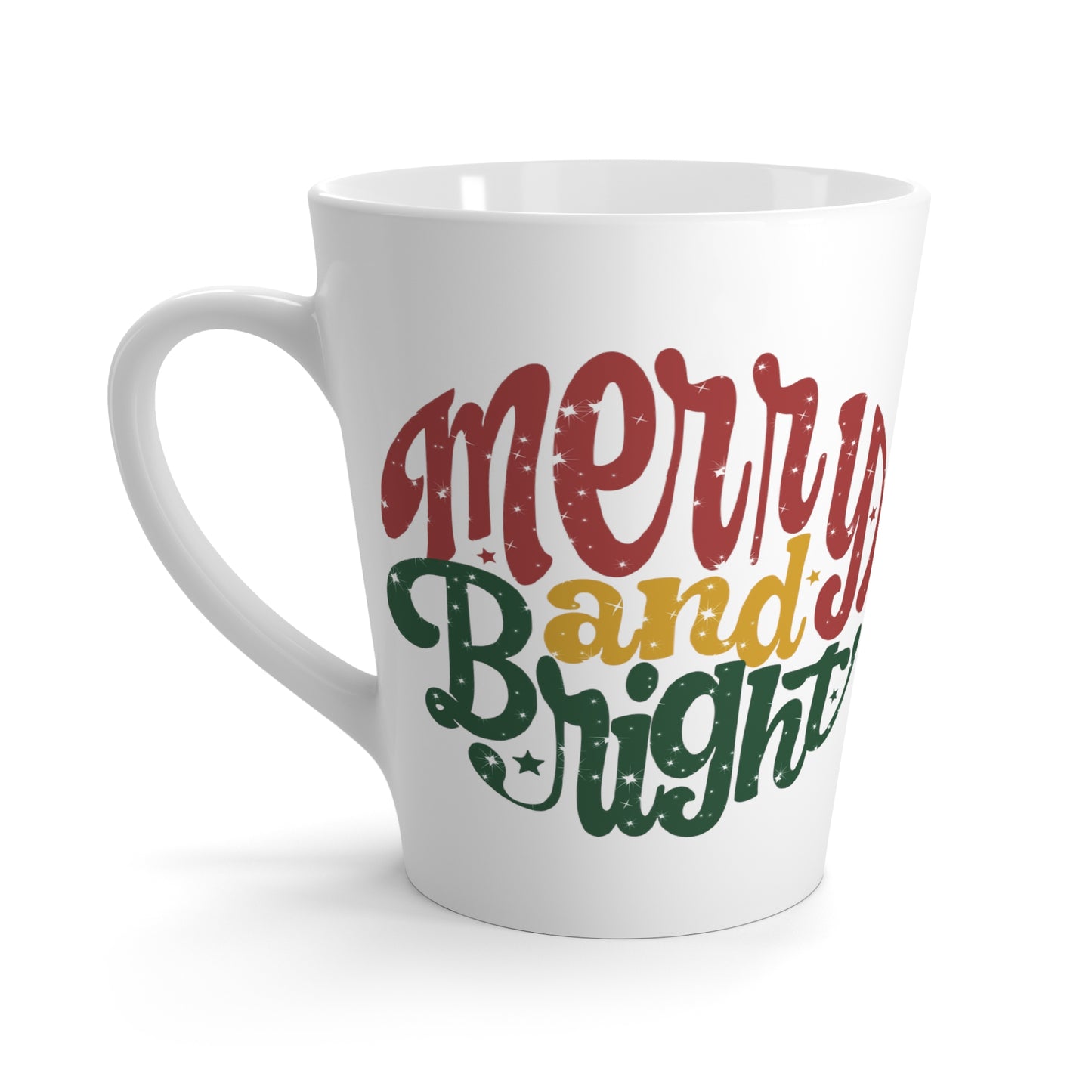 Merry And Bright Christmas Latte Coffee Mug