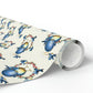 Mama Bluebird With Babies Retro Mother's Day Print Holiday Gift Wrap Paper - Glossy Or Matte