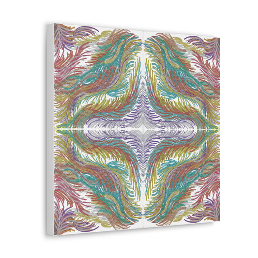 Space Feathers 4 Variation 1 Caden Caraco Canvas Gallery Wrap