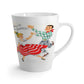 Getting Into The Swing Dancing Christmas Couple Retro Print Latte Mug