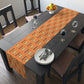 Mimosas Champagne Brunch Atomic Mid Century Orange Retro Style Decor Cotton Poly Table Runner