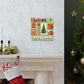 Christmas Tree Retro Mod Retro Christmas Canvas Gallery Wrap