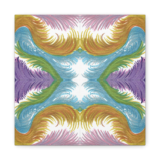 Lyran Feathers Variation 2 Caden Caraco Canvas Gallery Wrap