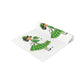 Mid Century Retro Girl St. Patrick's Day Table Runner - Vintage Clover Gathering Print - Natural Cotton or Quick-Dry Polyester