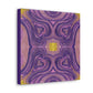 Purple Love Frequency Mosaic Caden Caraco Canvas Gallery Wrap