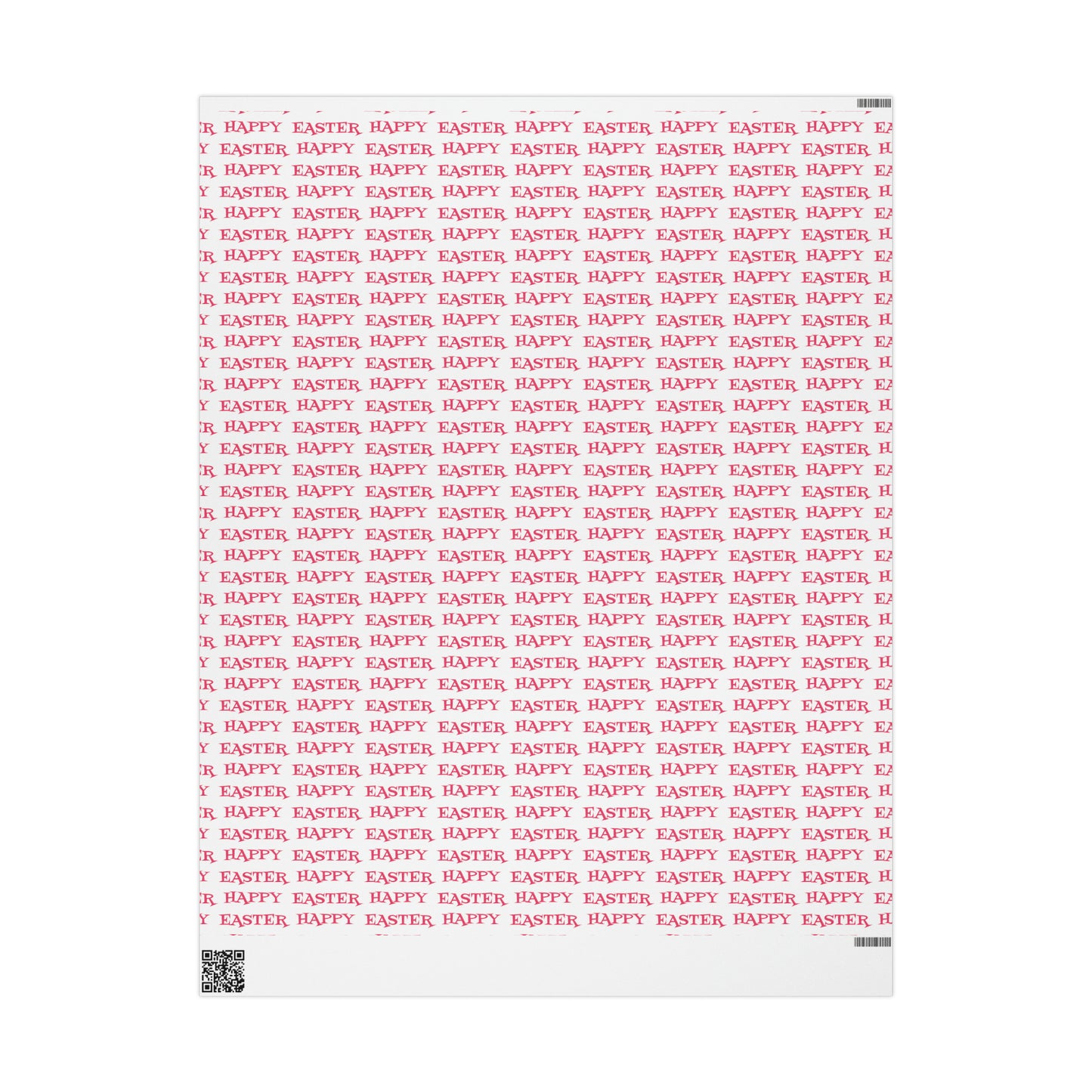 Happy Easter Pink And White Atomic Retro Style Holiday Gift Wrap Paper - Glossy Or Matte