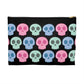 Pastel Skulls Halloween Print Polyester Accessory Pouch Travel Bag