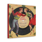 Under The Mistletoe Merry Christmas Couple Record Retro Print Canvas Gallery Wraps