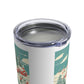 Winter Village Town Retro Christmas Print Stainless Steel Tumbler 10oz