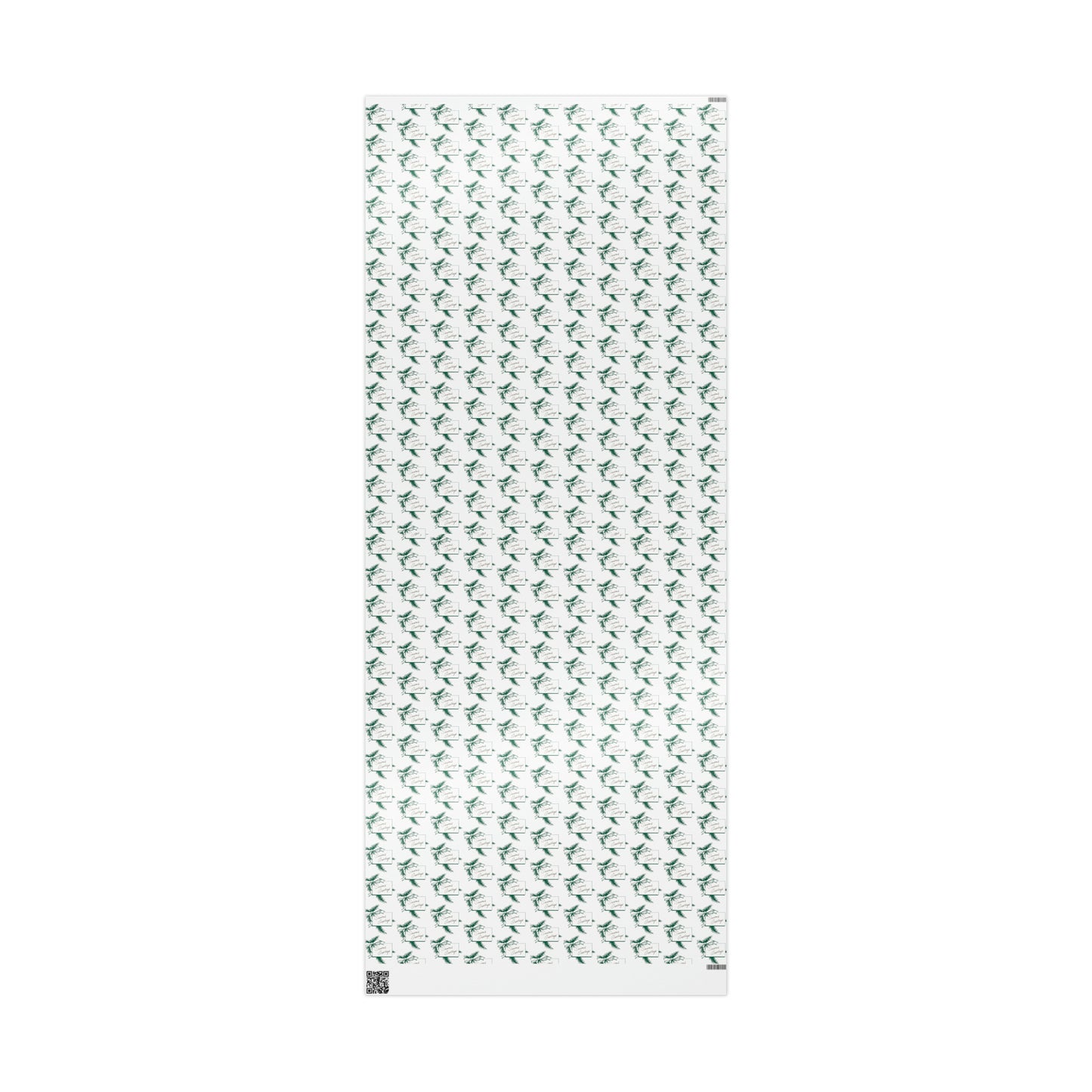 Season's Greetings Pine Mid Century Retro Christmas Print Holiday Gift Wrap Paper - Glossy Or Matte