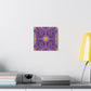 Purple Love Frequency Mosaic Caden Caraco Canvas Gallery Wrap