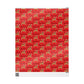 Merry Christmas Leaping Reindeer Red Mid Century Retro Christmas Print Holiday Gift Wrap Paper - Glossy Or Matte