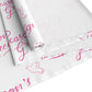 Season's Greetings Dove Pink Christmas Print Home Decor Cotton Poly Table Runner