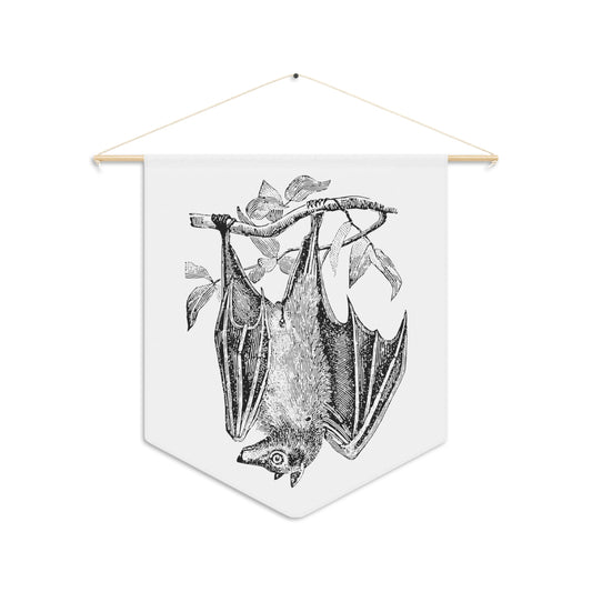 Retro Bat Halloween Decor Print Wall Hanging Banner Flag