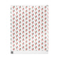 Merry Christmas Santa Mid Century Retro Christmas Style Holiday Gift Wrap Paper - Glossy Or Matte