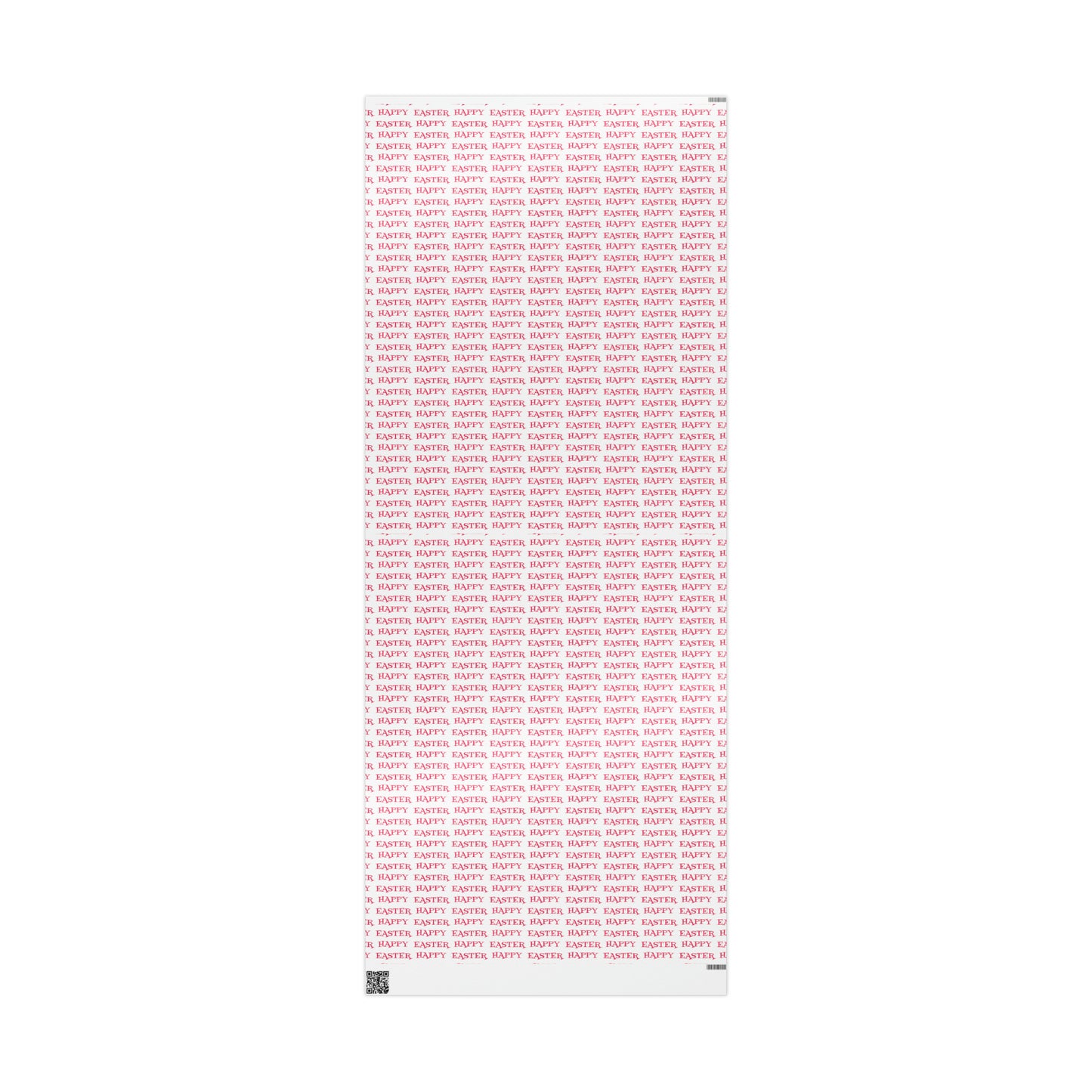 Happy Easter Pink And White Atomic Retro Style Holiday Gift Wrap Paper - Glossy Or Matte