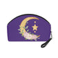 Crescent Moon Stars Purple Cosmetic Travel Makeup Bag