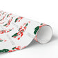 Merry Christmas Santa Mid Century Retro Christmas Style Holiday Gift Wrap Paper - Glossy Or Matte